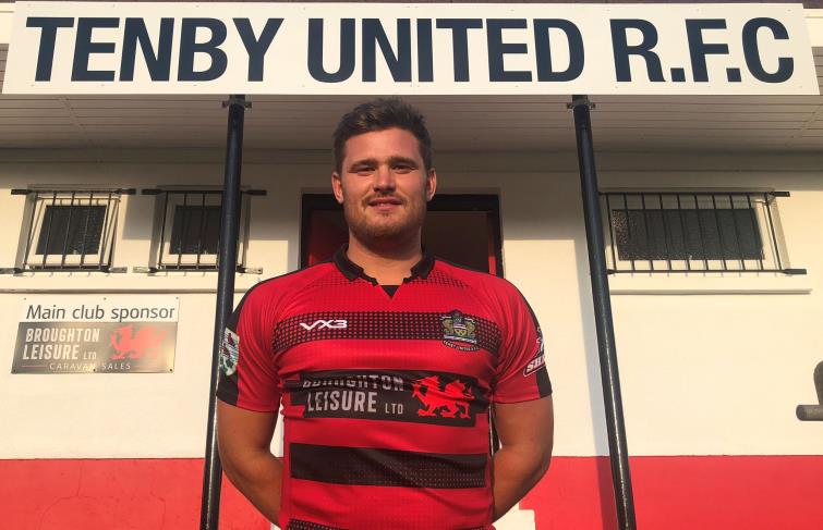 Luke Dedman - 250th game for Tenby United captain